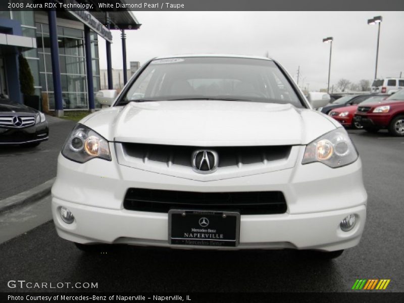 White Diamond Pearl / Taupe 2008 Acura RDX Technology