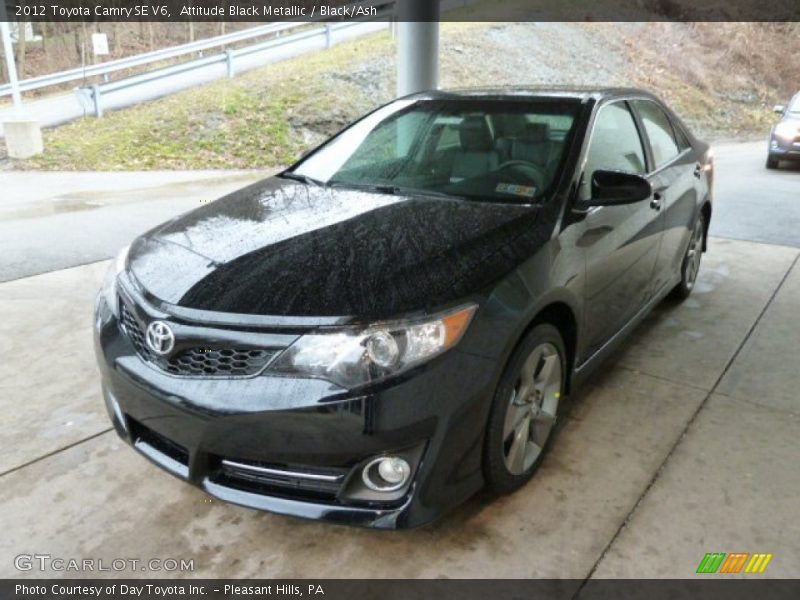 Attitude Black Metallic / Black/Ash 2012 Toyota Camry SE V6