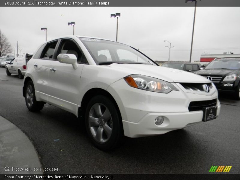 White Diamond Pearl / Taupe 2008 Acura RDX Technology