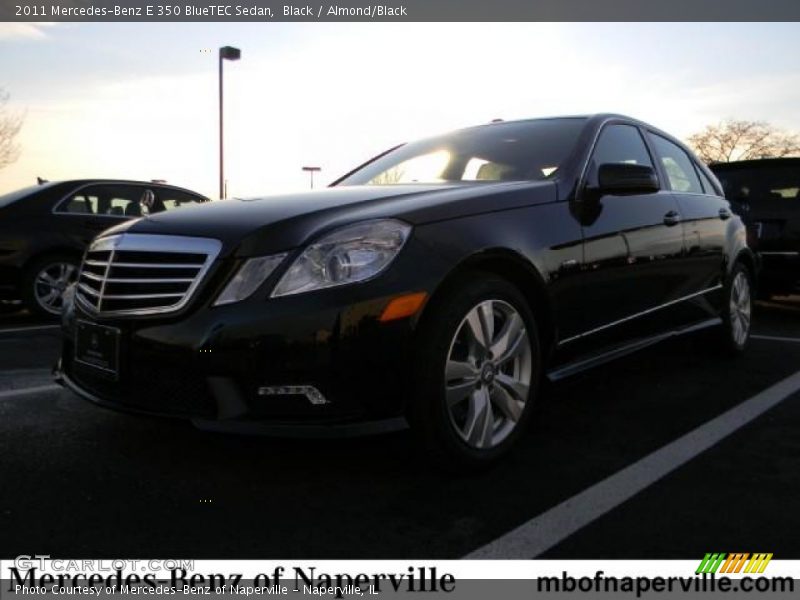 Black / Almond/Black 2011 Mercedes-Benz E 350 BlueTEC Sedan