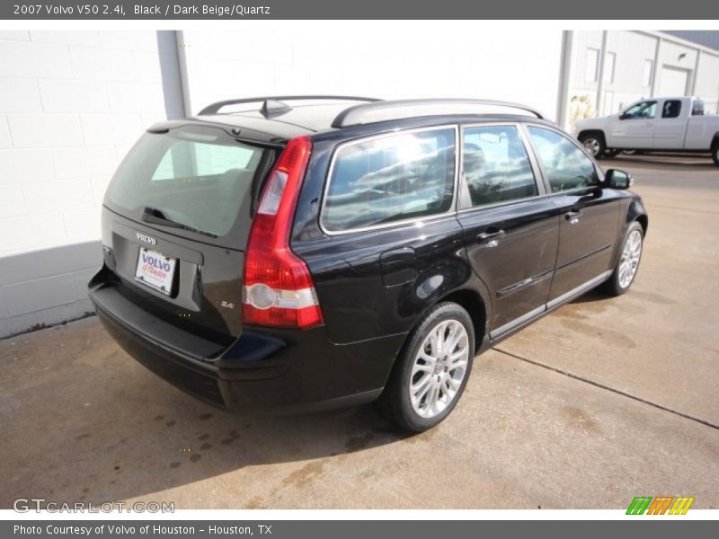 Black / Dark Beige/Quartz 2007 Volvo V50 2.4i