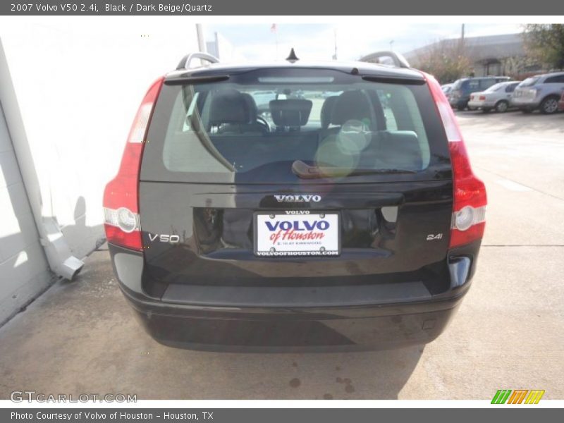 Black / Dark Beige/Quartz 2007 Volvo V50 2.4i