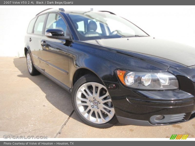 Black / Dark Beige/Quartz 2007 Volvo V50 2.4i