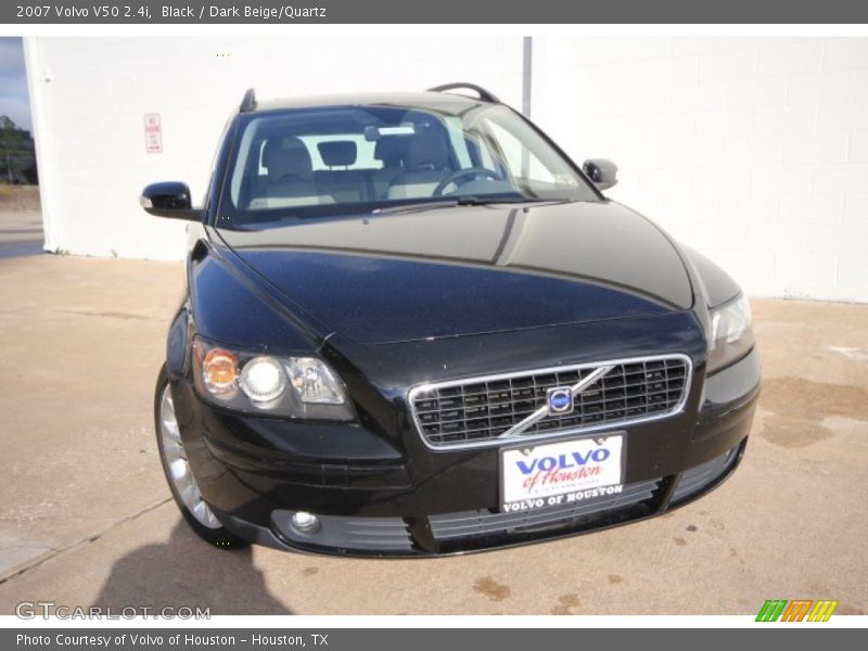 Black / Dark Beige/Quartz 2007 Volvo V50 2.4i