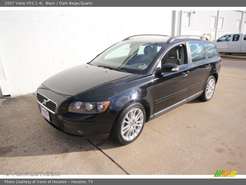 Black / Dark Beige/Quartz 2007 Volvo V50 2.4i