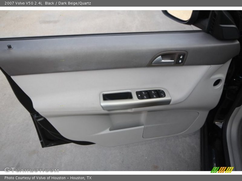 Black / Dark Beige/Quartz 2007 Volvo V50 2.4i