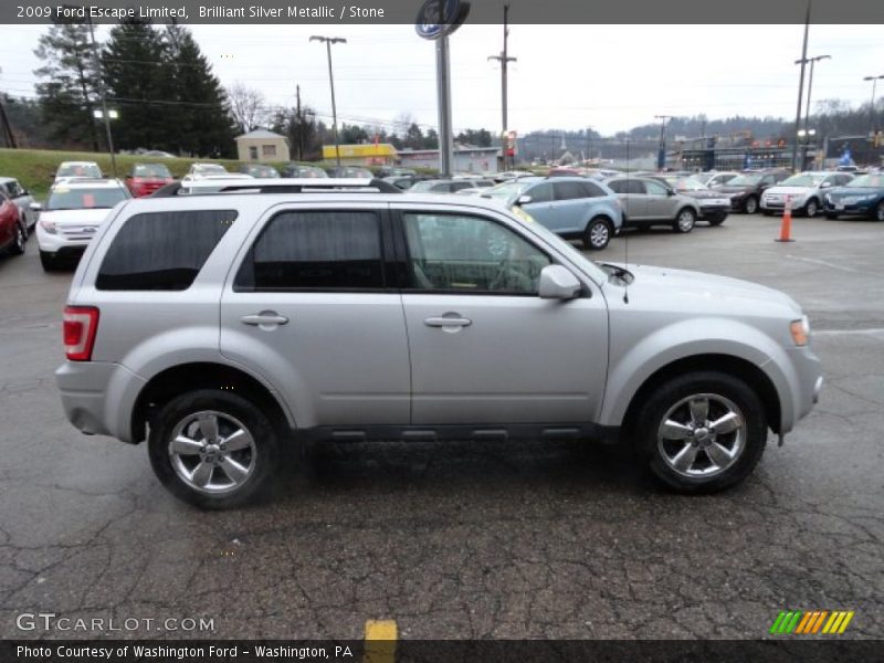 Brilliant Silver Metallic / Stone 2009 Ford Escape Limited