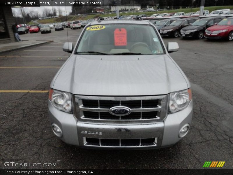Brilliant Silver Metallic / Stone 2009 Ford Escape Limited