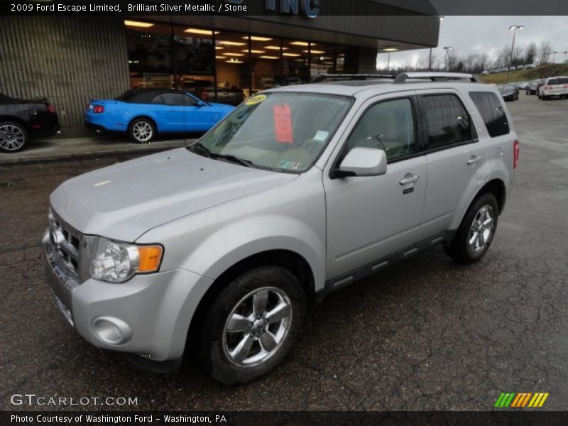 Brilliant Silver Metallic / Stone 2009 Ford Escape Limited