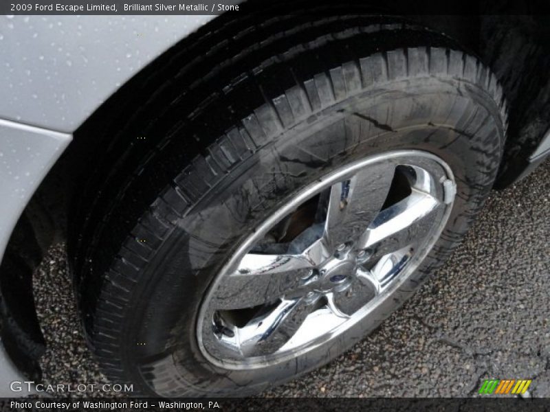 Brilliant Silver Metallic / Stone 2009 Ford Escape Limited