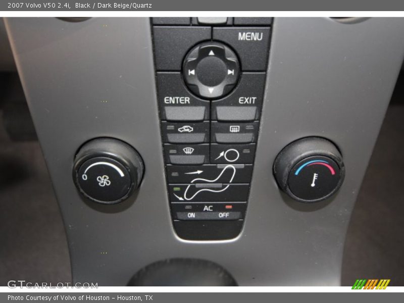 Black / Dark Beige/Quartz 2007 Volvo V50 2.4i