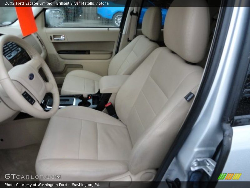 Brilliant Silver Metallic / Stone 2009 Ford Escape Limited