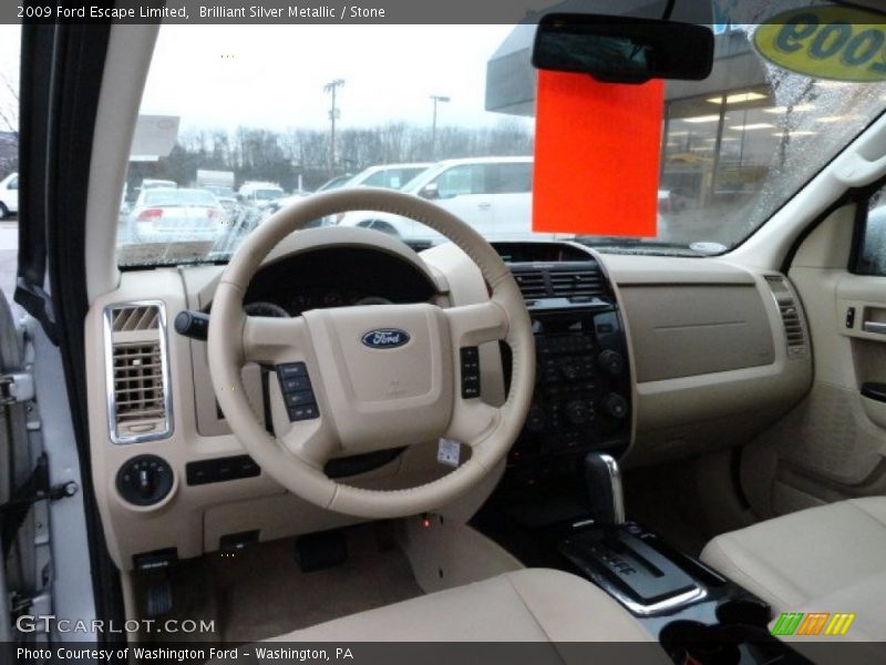 Brilliant Silver Metallic / Stone 2009 Ford Escape Limited