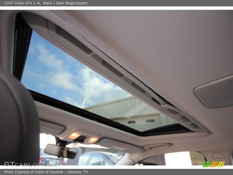 Black / Dark Beige/Quartz 2007 Volvo V50 2.4i