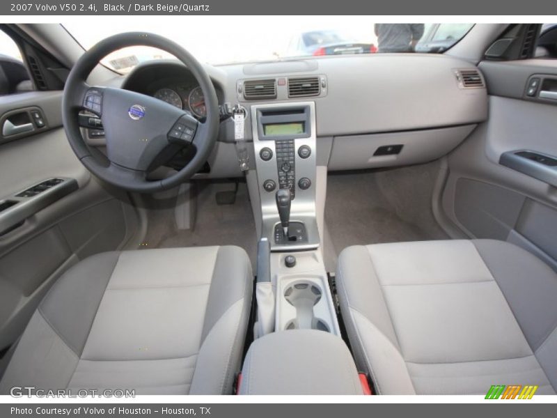Black / Dark Beige/Quartz 2007 Volvo V50 2.4i