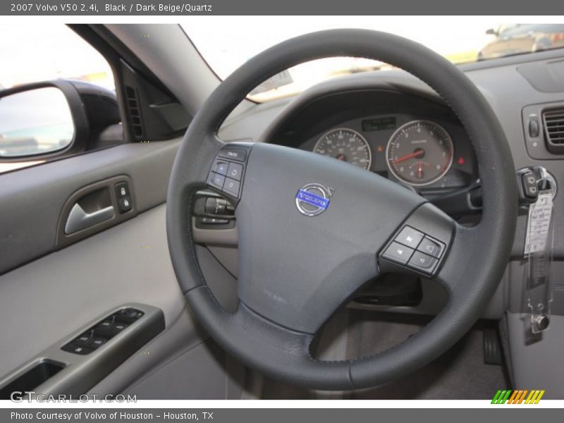 Black / Dark Beige/Quartz 2007 Volvo V50 2.4i