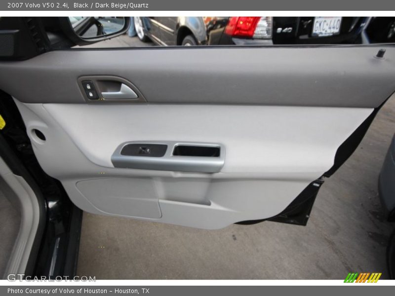 Black / Dark Beige/Quartz 2007 Volvo V50 2.4i