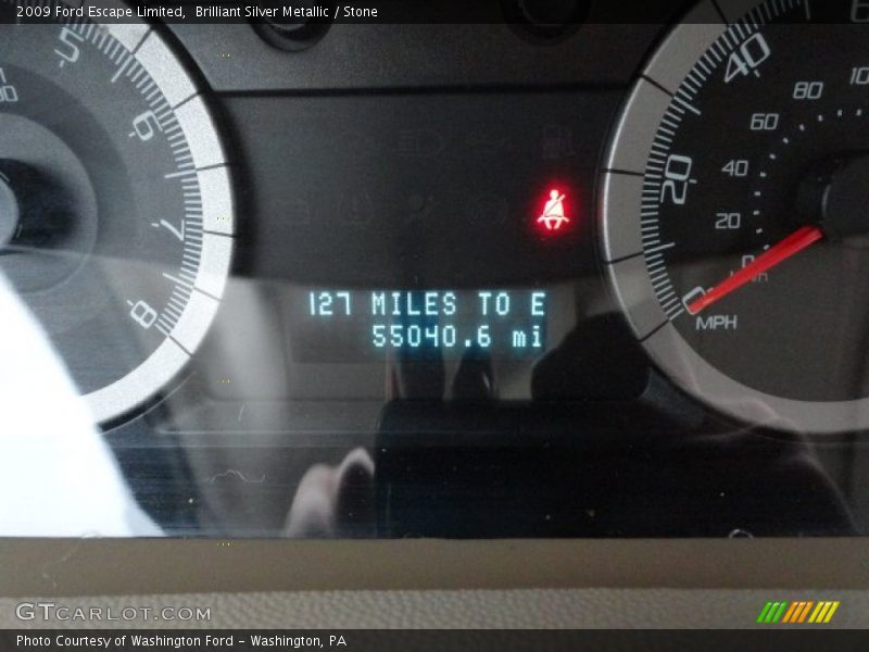Brilliant Silver Metallic / Stone 2009 Ford Escape Limited