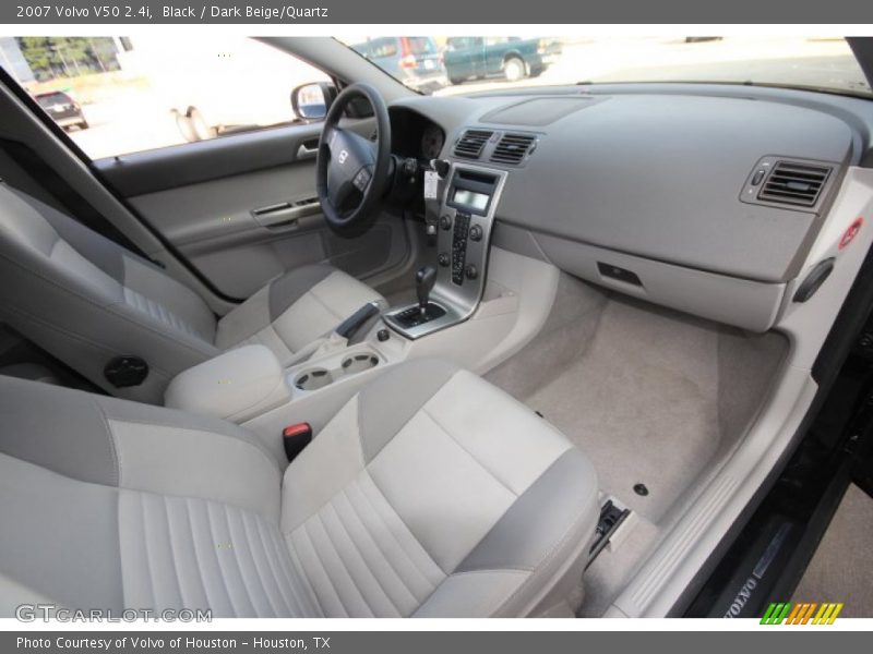 Black / Dark Beige/Quartz 2007 Volvo V50 2.4i