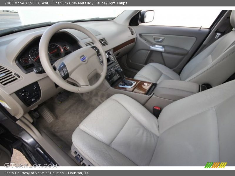 Titanium Gray Metallic / Taupe/Light Taupe 2005 Volvo XC90 T6 AWD