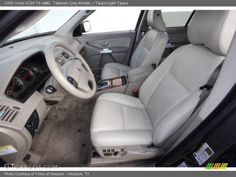 Titanium Gray Metallic / Taupe/Light Taupe 2005 Volvo XC90 T6 AWD
