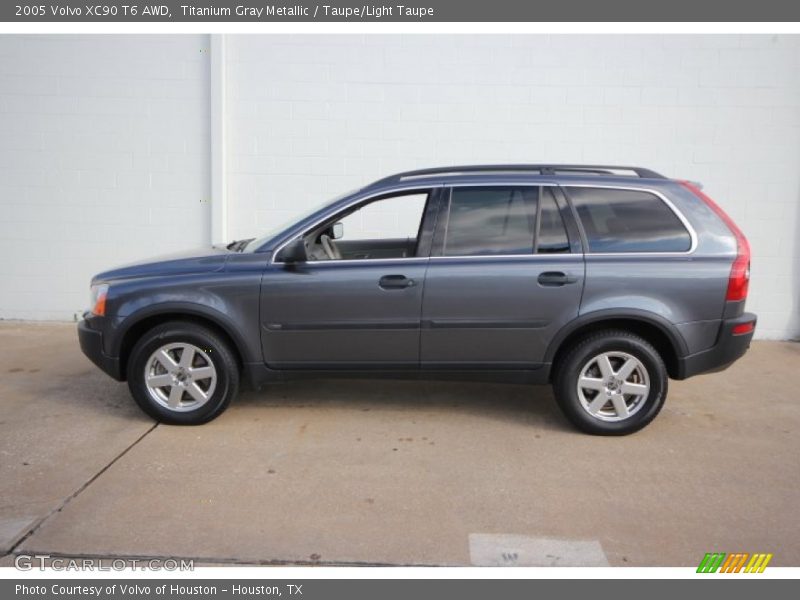 Titanium Gray Metallic / Taupe/Light Taupe 2005 Volvo XC90 T6 AWD