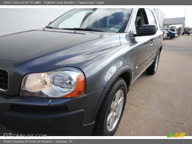 Titanium Gray Metallic / Taupe/Light Taupe 2005 Volvo XC90 T6 AWD
