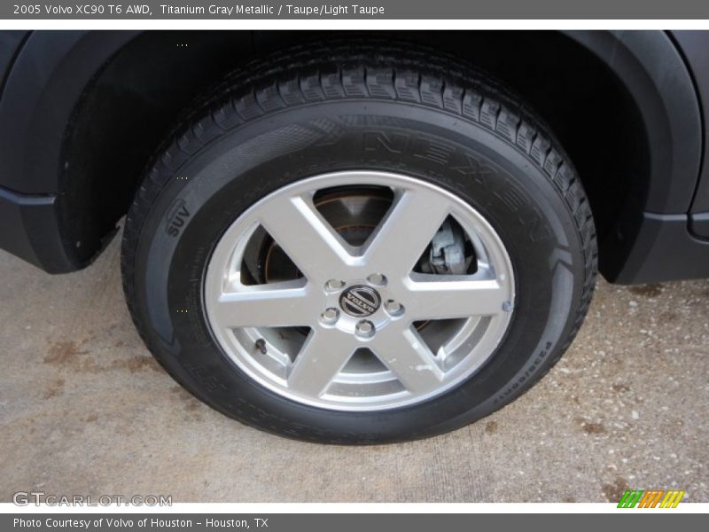 Titanium Gray Metallic / Taupe/Light Taupe 2005 Volvo XC90 T6 AWD