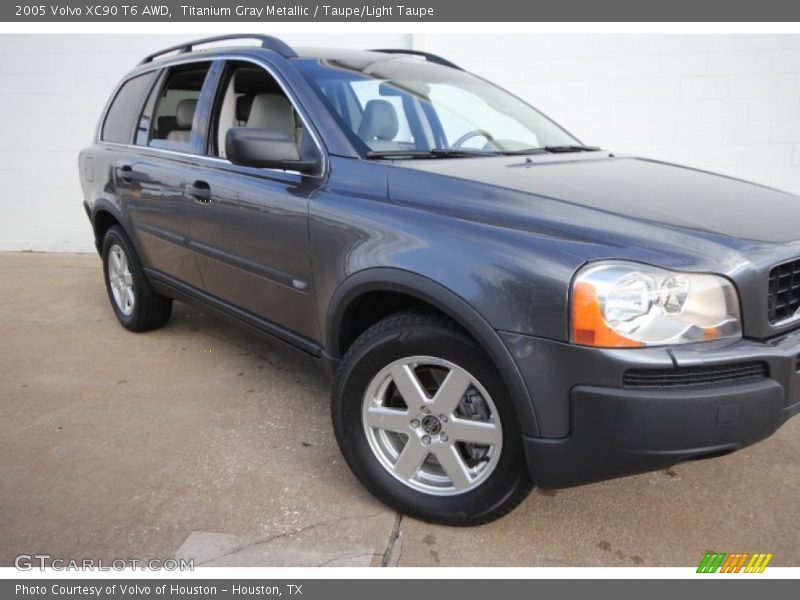 Titanium Gray Metallic / Taupe/Light Taupe 2005 Volvo XC90 T6 AWD