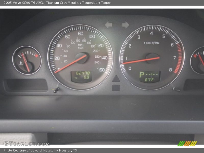 Titanium Gray Metallic / Taupe/Light Taupe 2005 Volvo XC90 T6 AWD