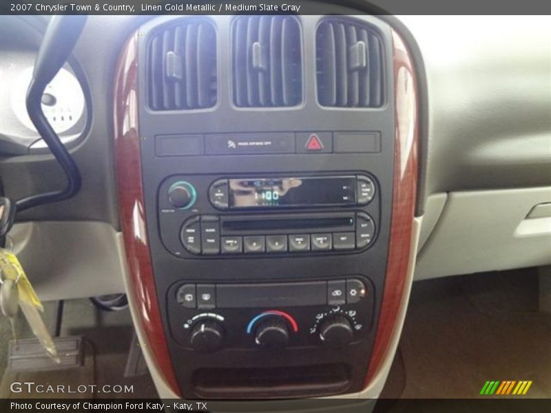 Linen Gold Metallic / Medium Slate Gray 2007 Chrysler Town & Country