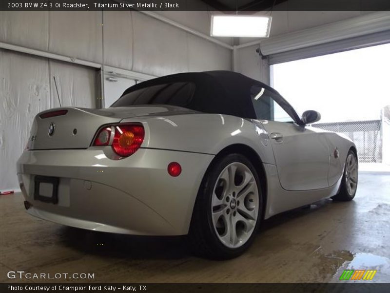 Titanium Silver Metallic / Black 2003 BMW Z4 3.0i Roadster