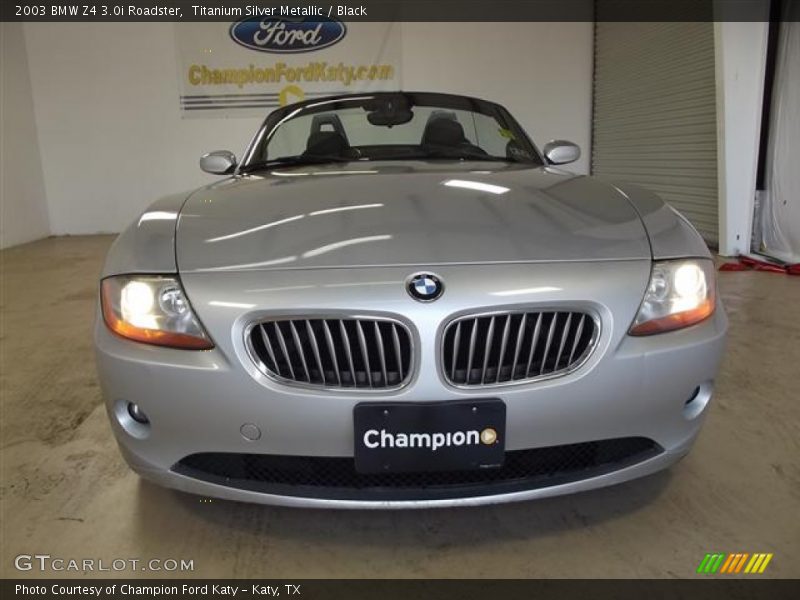 Titanium Silver Metallic / Black 2003 BMW Z4 3.0i Roadster