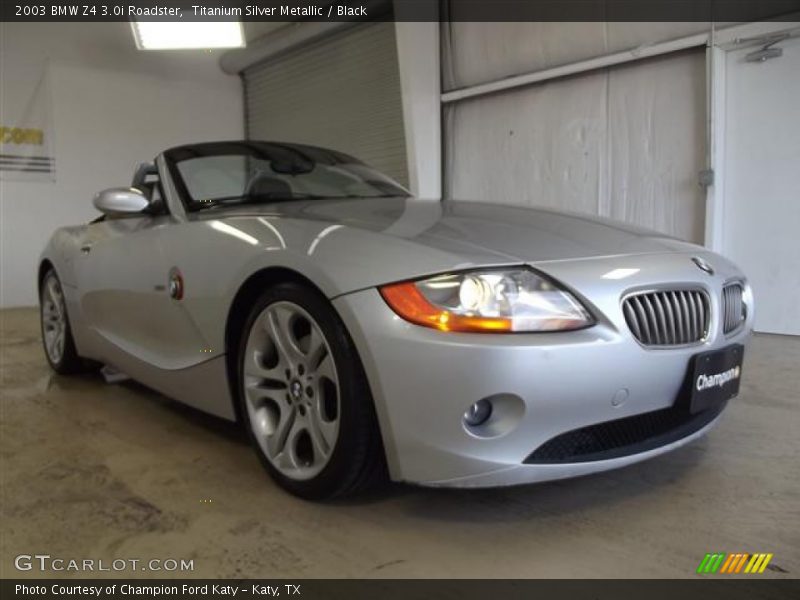 Titanium Silver Metallic / Black 2003 BMW Z4 3.0i Roadster