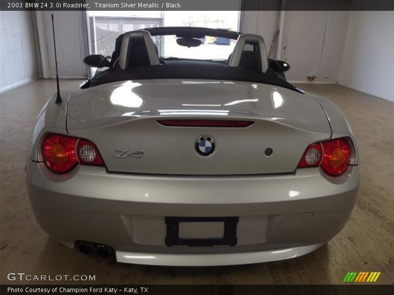 Titanium Silver Metallic / Black 2003 BMW Z4 3.0i Roadster