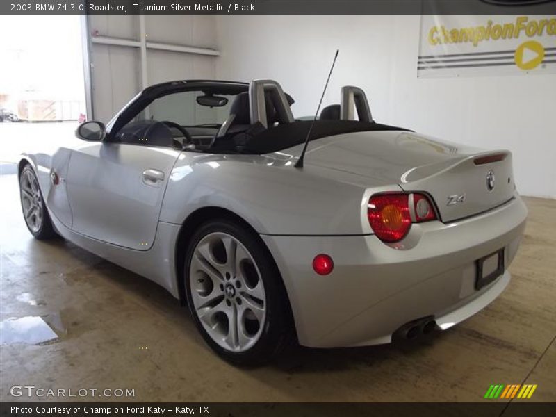 Titanium Silver Metallic / Black 2003 BMW Z4 3.0i Roadster