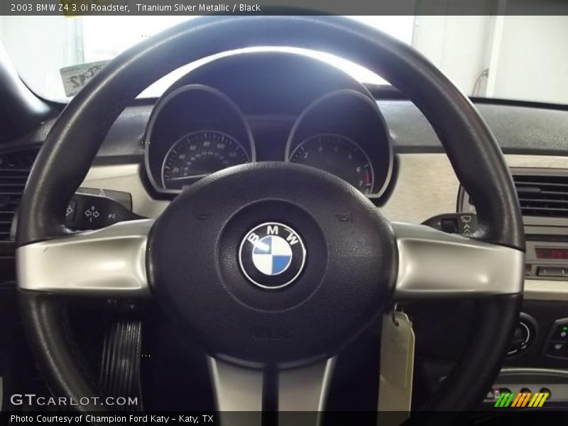 Titanium Silver Metallic / Black 2003 BMW Z4 3.0i Roadster