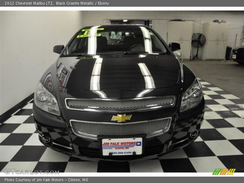 Black Granite Metallic / Ebony 2012 Chevrolet Malibu LTZ