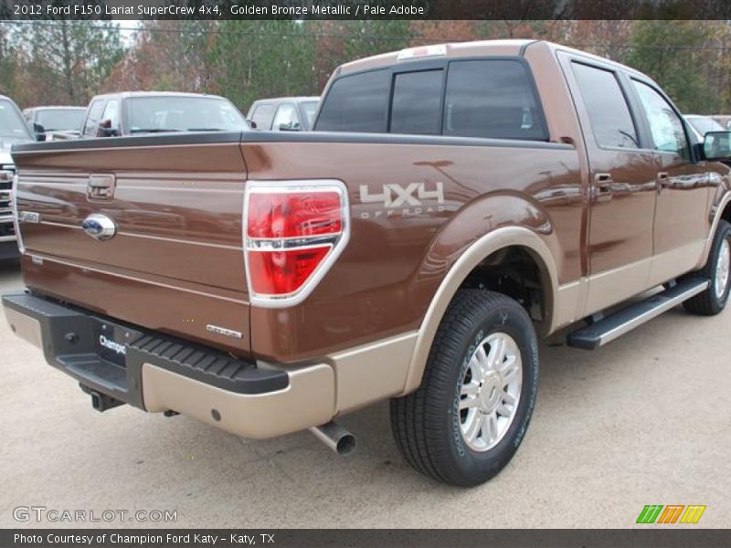 Golden Bronze Metallic / Pale Adobe 2012 Ford F150 Lariat SuperCrew 4x4