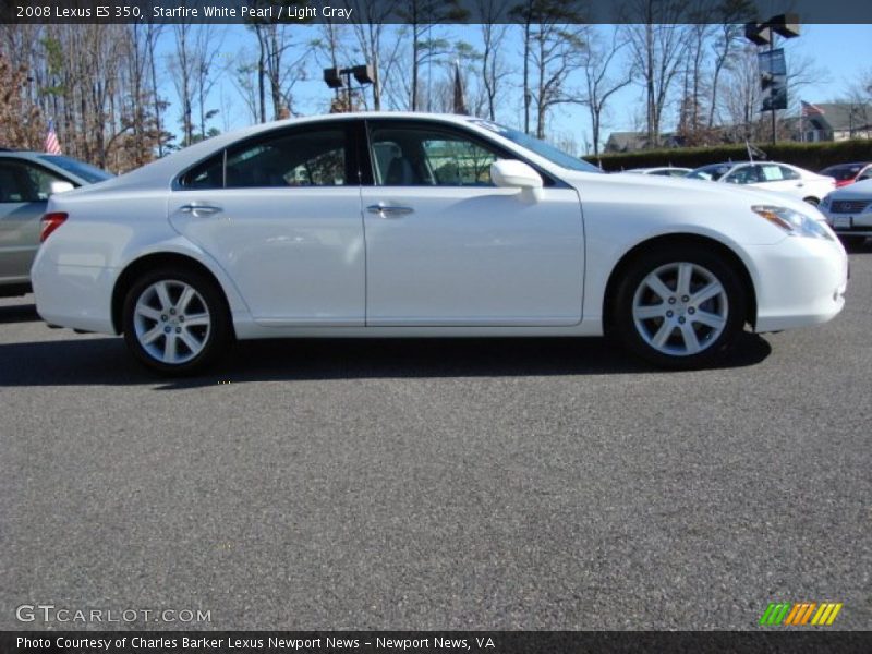 Starfire White Pearl / Light Gray 2008 Lexus ES 350