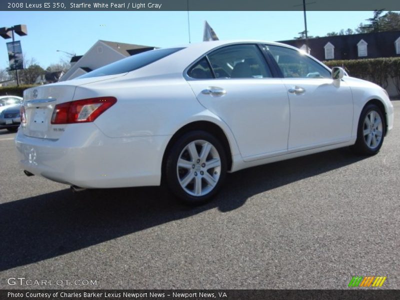 Starfire White Pearl / Light Gray 2008 Lexus ES 350