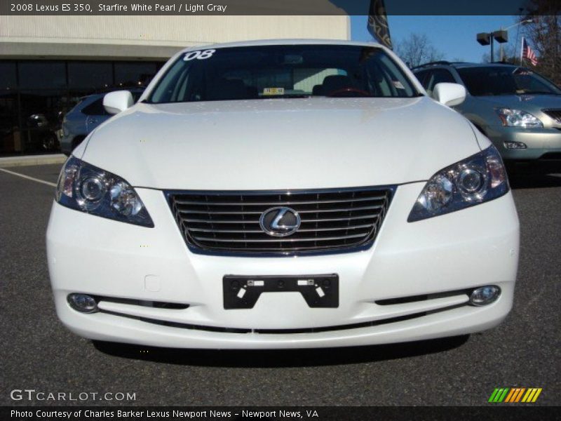 Starfire White Pearl / Light Gray 2008 Lexus ES 350