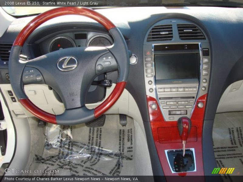Starfire White Pearl / Light Gray 2008 Lexus ES 350