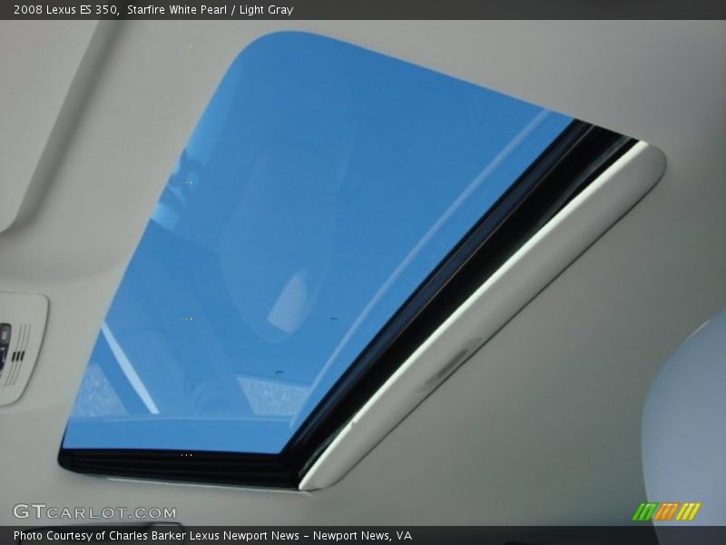 Starfire White Pearl / Light Gray 2008 Lexus ES 350