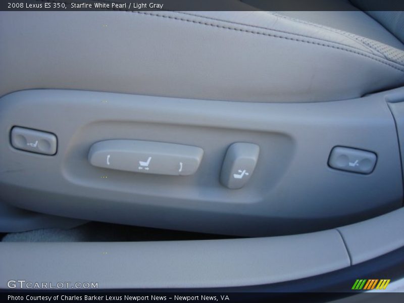 Starfire White Pearl / Light Gray 2008 Lexus ES 350