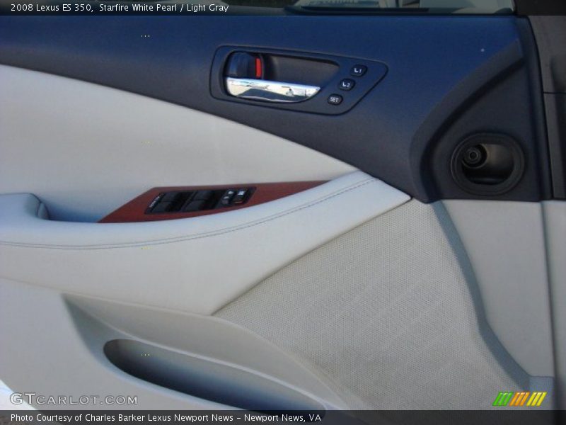 Starfire White Pearl / Light Gray 2008 Lexus ES 350