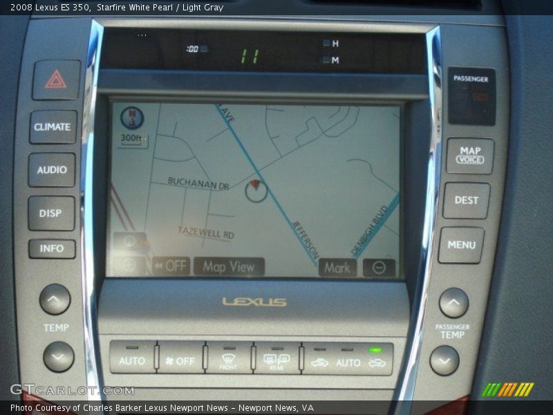 Starfire White Pearl / Light Gray 2008 Lexus ES 350