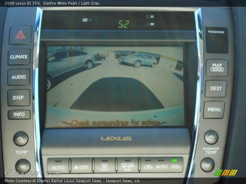 Starfire White Pearl / Light Gray 2008 Lexus ES 350