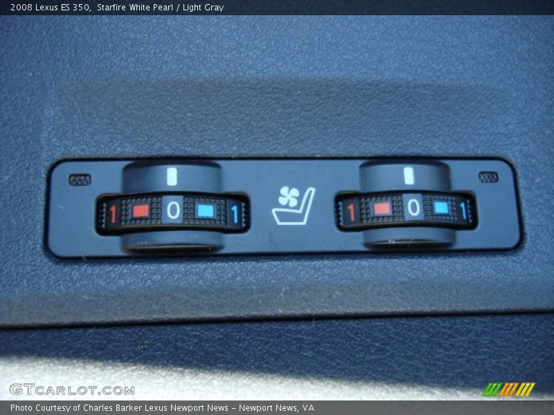 Starfire White Pearl / Light Gray 2008 Lexus ES 350