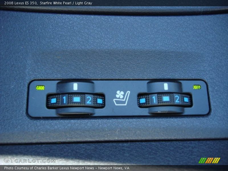 Starfire White Pearl / Light Gray 2008 Lexus ES 350